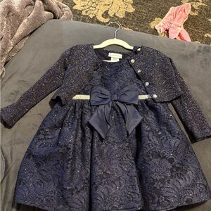 Sweet Heart Rose Sparkling Navy Dress